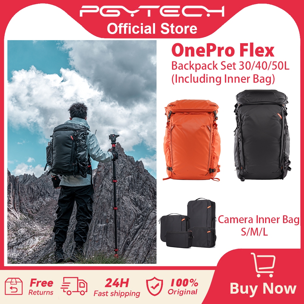 ร้านค้าอย่างเป็นทางการPGYTECH Onepro Flex กระเป๋าเป้สะพายหลัง 30L/40L/50L -- Professional Mountaineering Carrying Burden กล้องระบายอากาศด้านในใส่กระเป๋า