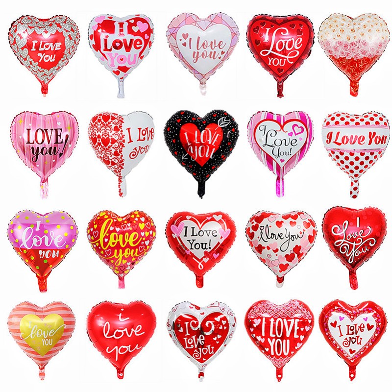 ลูกโป่งฟอยล์ฮีเลียม ลาย I Love You หัวใจสีแดง ขนาด 18 นิ้ว สําหรับตกแต่งปาร์ตี้วันเกิด วันวาเลนไทน์ งานแต่งงาน