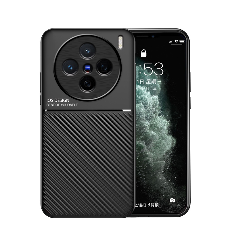 สําหรับ Vivo X200 /5G/ Vivo X200 Pro /5G/Vivo X200 Pro Mini แม่เหล็กดูดด้าน คุณภาพสูง แฟชั่น ธุรกิจ เคสโทรศัพท์ป้องกันการตก