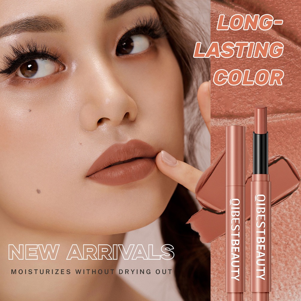Silky Soft Matte Matte Lipstick น้ําหนักเบา Non-Drying Non-Fade ลิปสติกปากกา