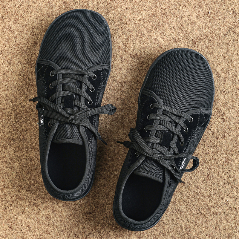 ข้อเสนอพิเศษAyugugu Plus size 37-48 รองเท้าหัวโต Men casual Barefoot Shoes สีขาว Comfort Walking Flats