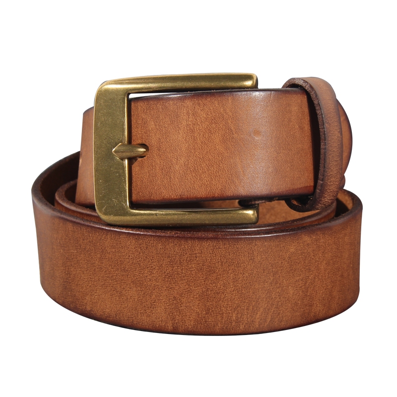 Vintage Luxury Handmade หนังหัวเข็มขัดทองแดงเข็มขัดผู้ชาย Cowhide Retro All-match Casual กางเกงยีนส์เข็มขัดนุ่มหนัง - รูปที่ 7