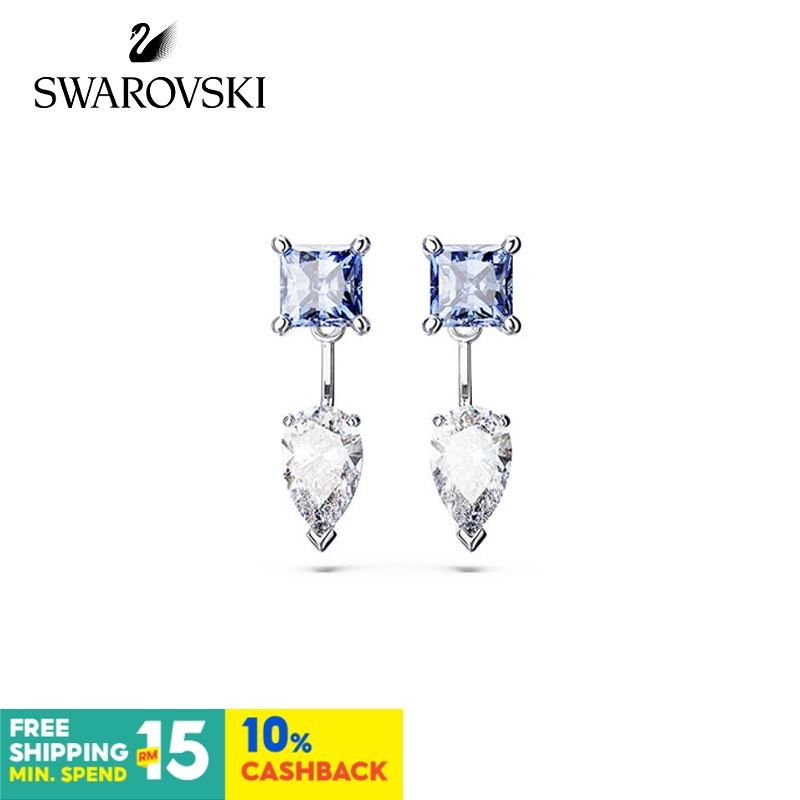 Swarovski Mesmera ต่างหู Blue Ear Holders สไตล์วันหยุดเครื่องประดับหญิงแฟชั่น Charming