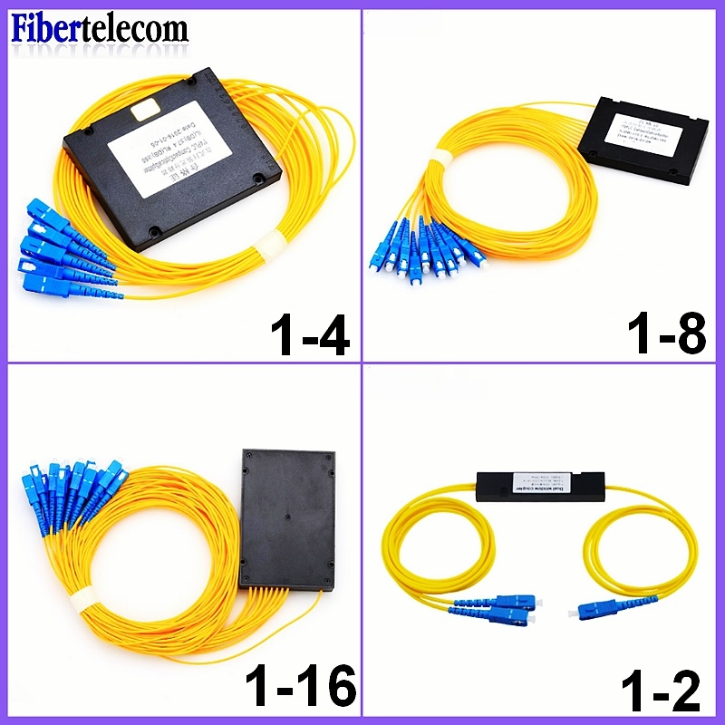 Ftth SC UPC 1x2 1x4 1x8 1x16 PLC ออปติคอลไฟเบอร์ออปติคอล โหมดเดี่ยว FBT