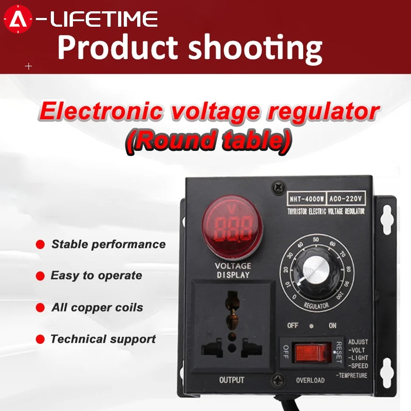 Ac220v US/EU เครื่องปรับแรงดันไฟฟ้าควบคุมแรงดันไฟฟ้าการหมักควบคุมอุณหภูมิตัวควบคุมหม้อแปลงขนาดกะทัดรัด