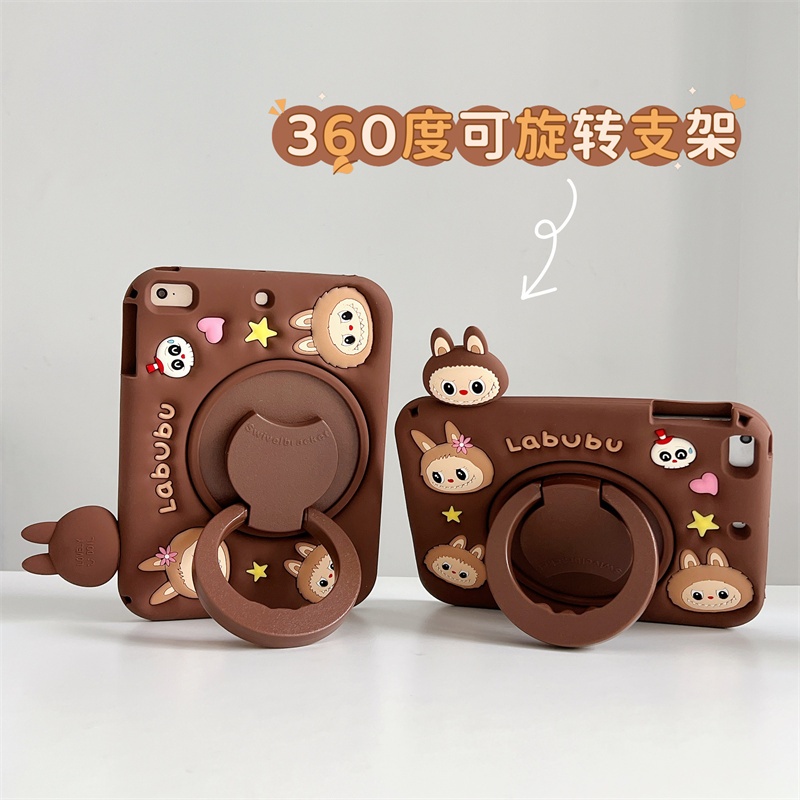 การ์ตูน labu dog loverly foripad กรณีแท็บเล็ตในตัว 2020 air4 air6 10.9 mini1/2/3 4 6 วงเล็บ pro11 2024 การ์ตูนซิลิโคนปกอ่อน air1 air2 10.2 10.5 9.7 2017 2022 10th 10.9