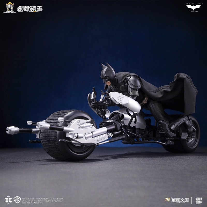Modoking ของเล่น Batman Dark Knight Trilogy ภาพยนตร์คริสเตียน Bale Batman รถจักรยานยนต์ชุด DC Multiverse 6.3 นิ้วปริศนา Movable Figures Collection ของเล่นเด็ก