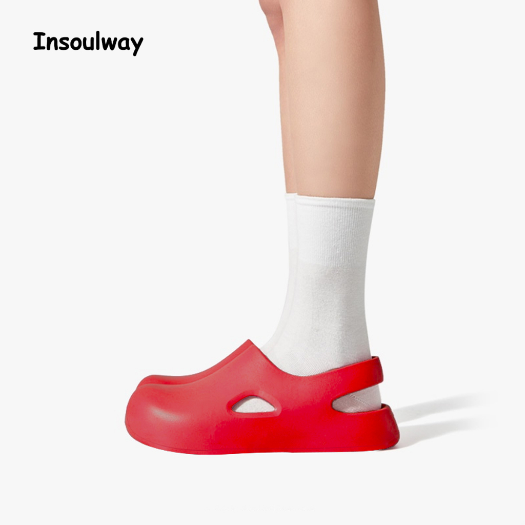 Insoulway รองเท้าแตะ พื้นหนา กันลื่น แฟชั่นฤดูร้อน สําหรับผู้หญิง BTX02