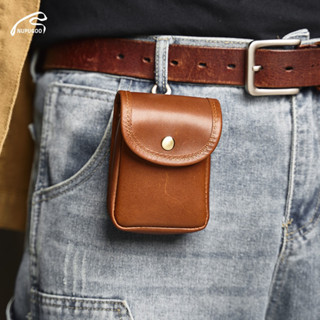 Nupugoo First Layer Cowhide กระเป๋าคาดเอวขนาดเล็กสามารถสวมใส…