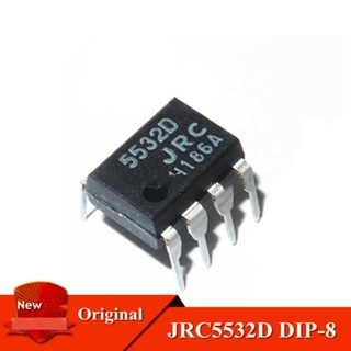 Original NJM5532D JRC5532D DIP-8 NJM5532 JRC5532 DIP8 เสียงต่ํา dual operational amplifier ใหม่ 10 ช