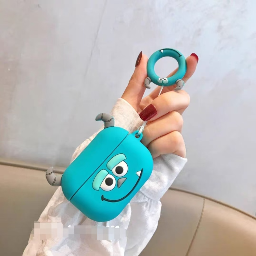 Monster Inc Mike และ Sulley Airpods Pro3 กรณี Airpods Pro2 ซิลิโคนอ่อนนุ่มกันกระแทกหูฟังสําหรับ AirPods Pro3 4/4 (ANC) Pro2 3 Pro 2 1