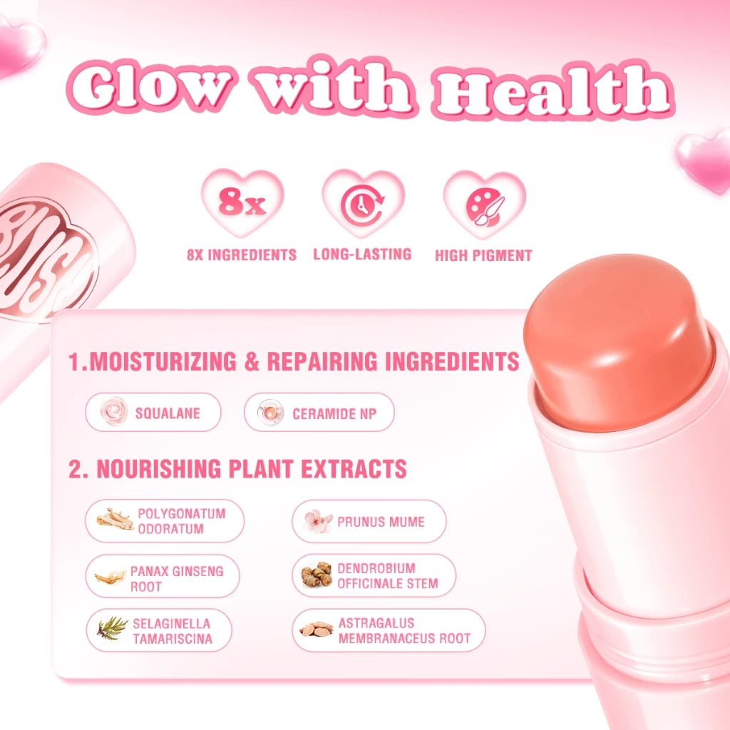 Pinkflash Moisturizing Watery Blush Stick ชุ่มชื้น กันน้ำ thumbnail 8