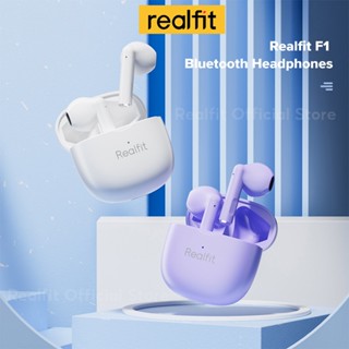 【พร้อมส่งในไทย】Realfit F1 หูฟังไร้สายบลูทูธ พร้อมไมโครโฟน Bl…