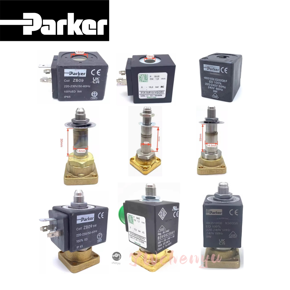Parker ZB09 YB09 KT09 โซลินอยด์วาล์วน้ำเข้าเครื่องชงกาแฟ  Wega EXPOBAR Nuova lamarzocco อุปกรณ์เสริม