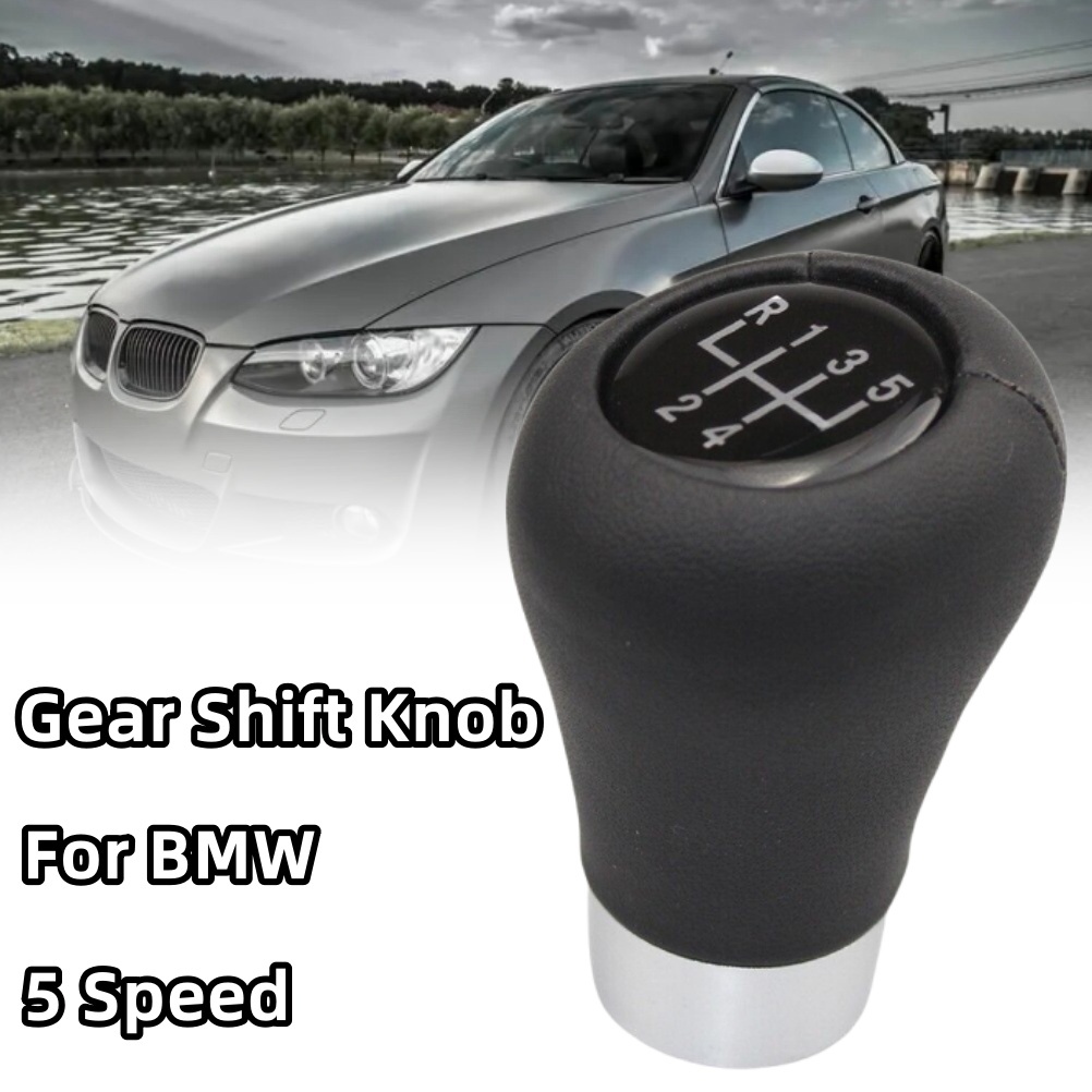 สําหรับ BMW ปุ่มเกียร์ Stick Shift Knob หนังสั้น 5 ความเร็วเกียร์ Knob Lever E30 E32 E34 E36 E38 E39 E46 E53 E60 E83 E84