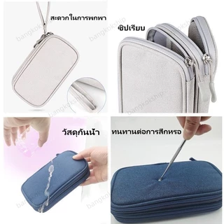 【จัดส่งจากกรุงเทพฯ】กระเป๋าเก็บสายชาร์จกันน้ำ วัสดุ ทนทานต่อการสึกหรอ พกพาสะดวกสำหรับการเดินทางออกจากบ้าน