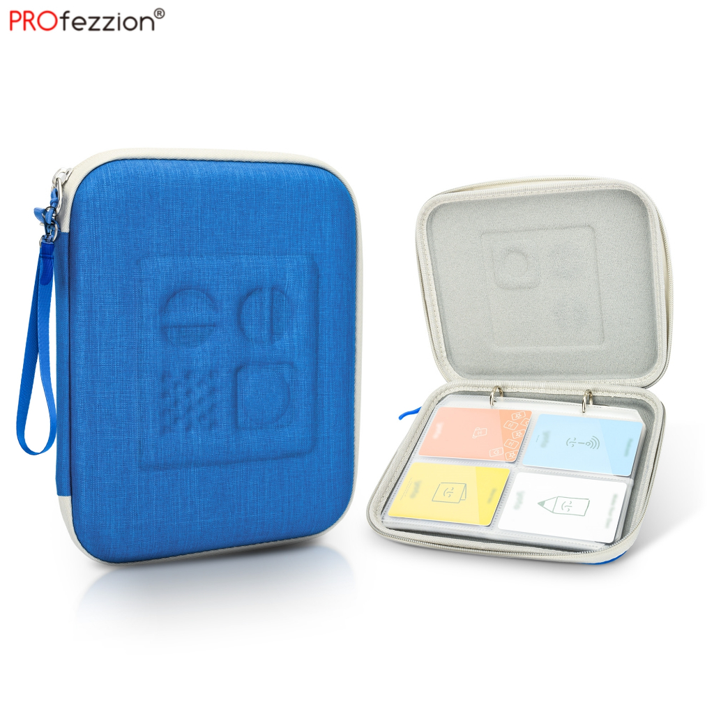 PROfezzion เคสใส่บัตร Yoto แบบแข็ง, Hard Yoto Card Case กระเป๋าใส่การ์ด EVA สำหรับการถือครอง 88 × นามบัตร / บัตรเครดิต / บัตรของขวัญ / บัตรธนาคารและอื่น ๆ