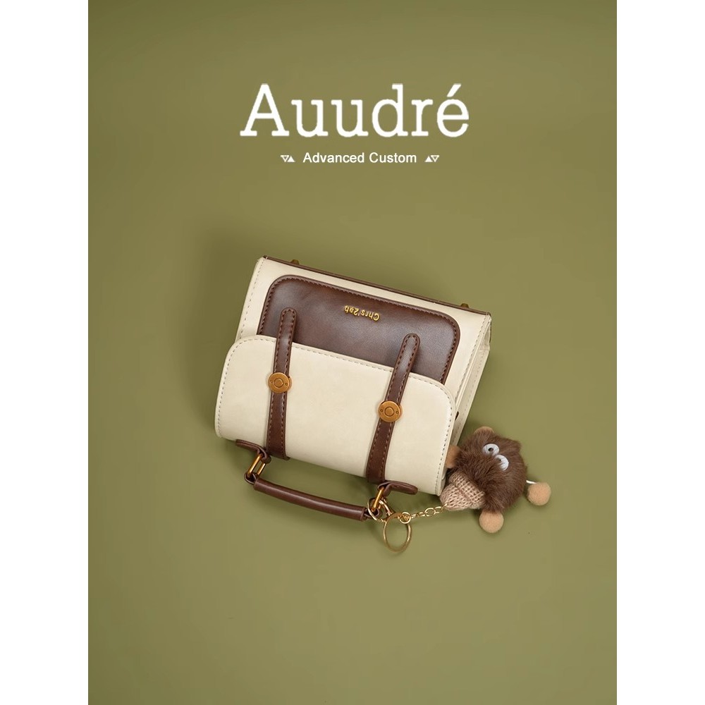 Auure กระเป๋าถือกระเป๋าผู้หญิง 2025 สไตล์ใหม่ฤดูใบไม้ผลิฤดูร้อนกระเป๋าสะพายไหล่กระเป๋าสี่เหลี่ยมเล็ก