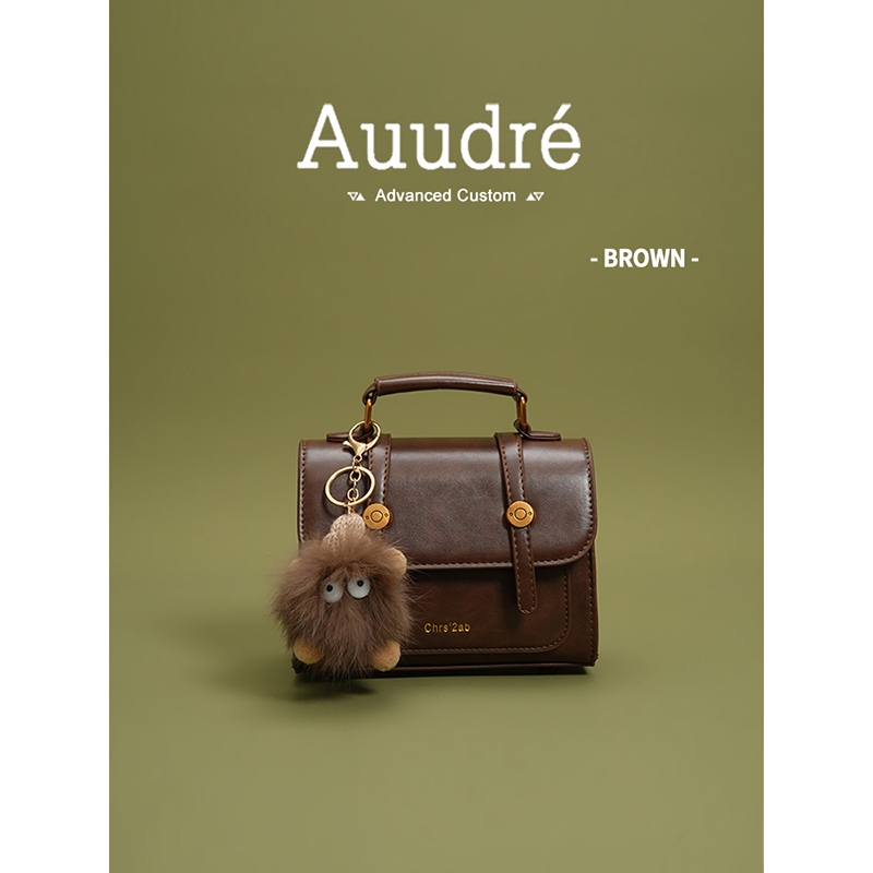 Auure กระเป๋าถือกระเป๋าผู้หญิง 2025 สไตล์ใหม่ฤดูใบไม้ผลิฤดูร้อนกระเป๋าสะพายไหล่กระเป๋าสี่เหลี่ยมเล็ก