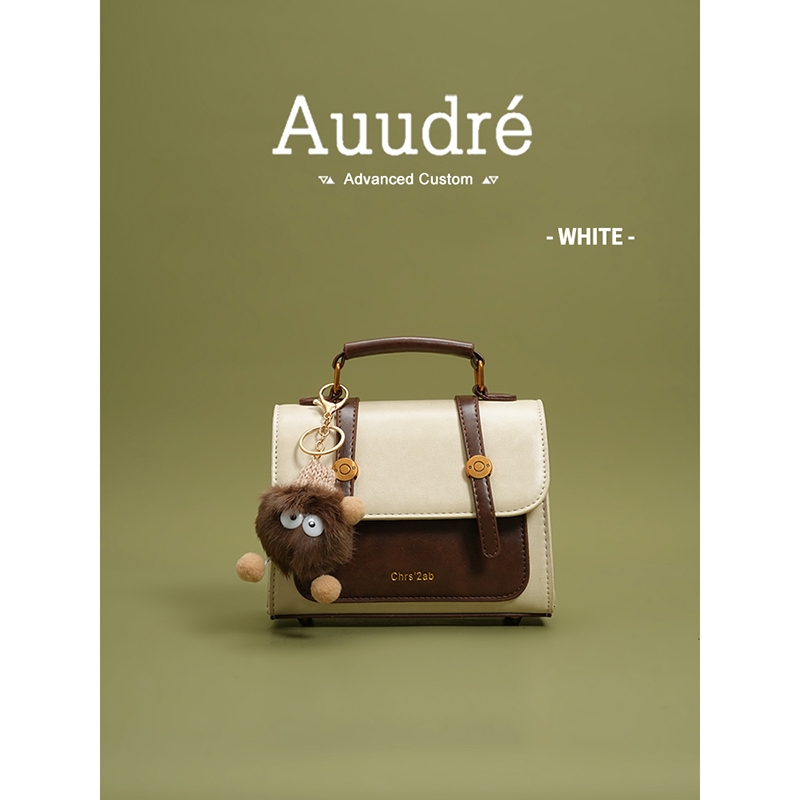 Auure กระเป๋าถือกระเป๋าผู้หญิง 2025 สไตล์ใหม่ฤดูใบไม้ผลิฤดูร้อนกระเป๋าสะพายไหล่กระเป๋าสี่เหลี่ยมเล็ก