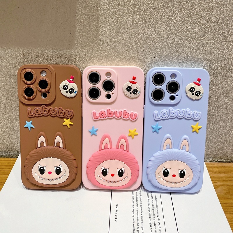 สําหรับ OPPO A3 Pro A3X A3S Reno 6Z 5 5F 2F A5 A9 A31 2020 F5 F7 A15S A38 A18 A79 A80 A60 A54 A94 A96 A93 A76 เคสโทรศัพท์การ์ตูนนุ่มLabubu
