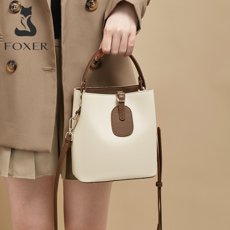 FOXER กระเป๋า สะพายข้าง สุภาพสตรี หนังพรีเมี่ยม ฤดูใบไม้ร่วง และฤดูหนาว สวมใส่ทุกวัน สบายๆ - รูปที่ 5