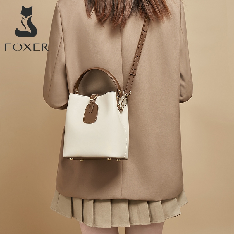FOXER กระเป๋า สะพายข้าง สุภาพสตรี หนังพรีเมี่ยม ฤดูใบไม้ร่วง และฤดูหนาว สวมใส่ทุกวัน สบายๆ - รูปที่ 3