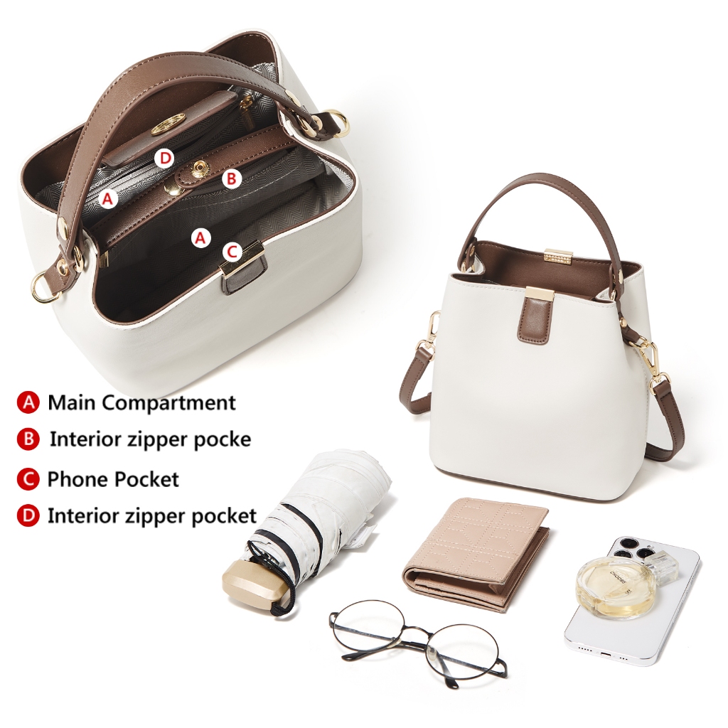 FOXER กระเป๋า สะพายข้าง สุภาพสตรี หนังพรีเมี่ยม ฤดูใบไม้ร่วง และฤดูหนาว สวมใส่ทุกวัน สบายๆ - รูปที่ 2