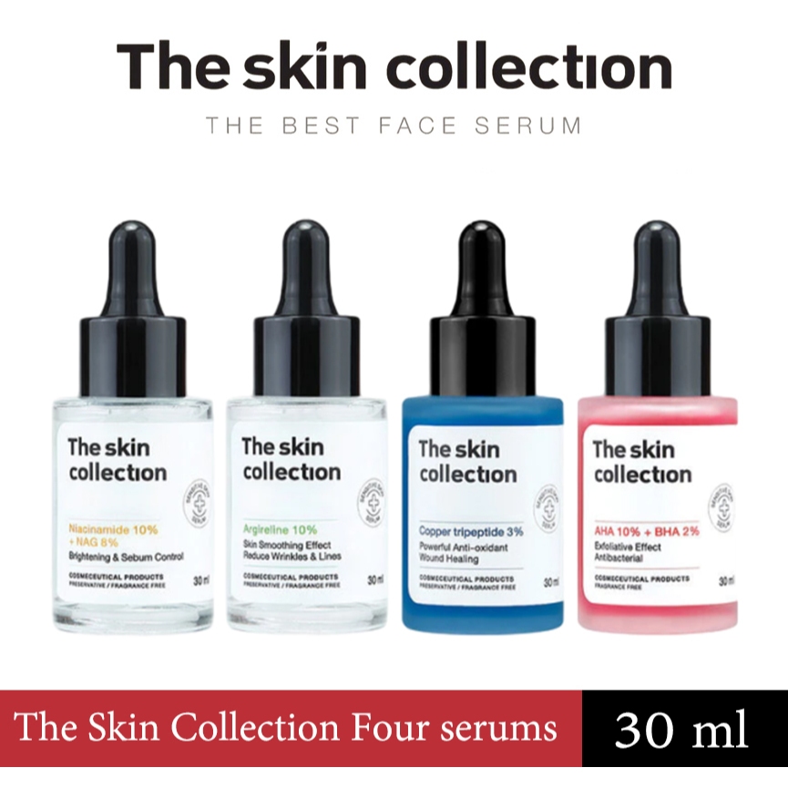 เซรั่มช่วยผิวกระจ่างใส แก้ปัญหาผิว รอยดํา รอยแดง The Skin Collection Serum Niacinamide10% + NAG8% 30ml