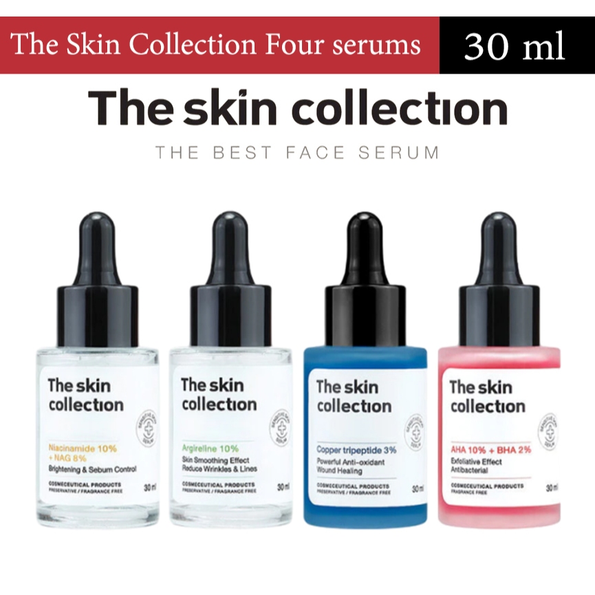 เซรั่มช่วยให้ผิวกระจ่างใส แก้ปัญหาผิวจากรอยดำ รอยแดง The Skin Collection Serum Niacinamide10% + NAG8% 30ml
