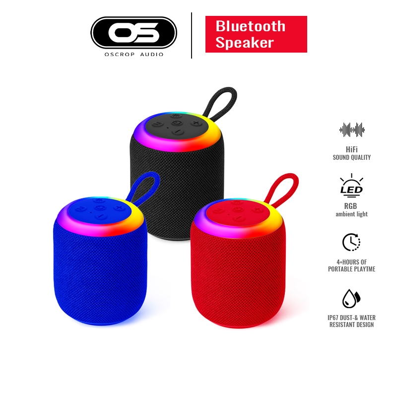 【รับประกัน 1 ปี】ลําโพง bluetooth mini 5W ลำโพงTWS พร้อม RGB รอบทิศทาง 360° HIFI
