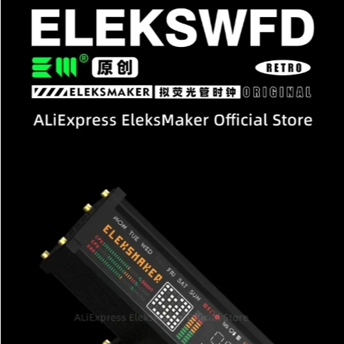 ⭐⭐⭐Eleksmaker elekstube IPS Eleks WFD Retro Glows Analog Nixie Tube elekstube นาฬิกา