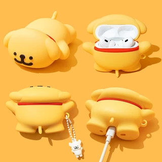 (Pro3 2025) เคส POP MART น่ารักสําหรับ AirPods4/4ANC/1/2/3/Pro/Pro2/Pro3 เคสซิลิโคนอ่อนนุ่มพร้อมคาราบิเนอร์