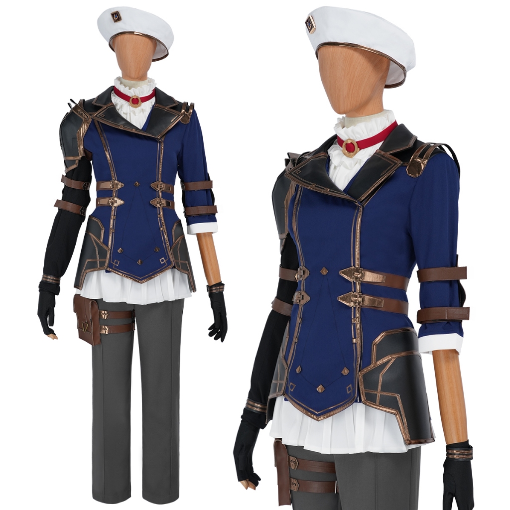 Holoun LOL Caitlyn Cosplay คอสเพลย์เครื่องแต่งกาย Vi Arcane League of Legends เกมอะนิเมะ COS ชุด