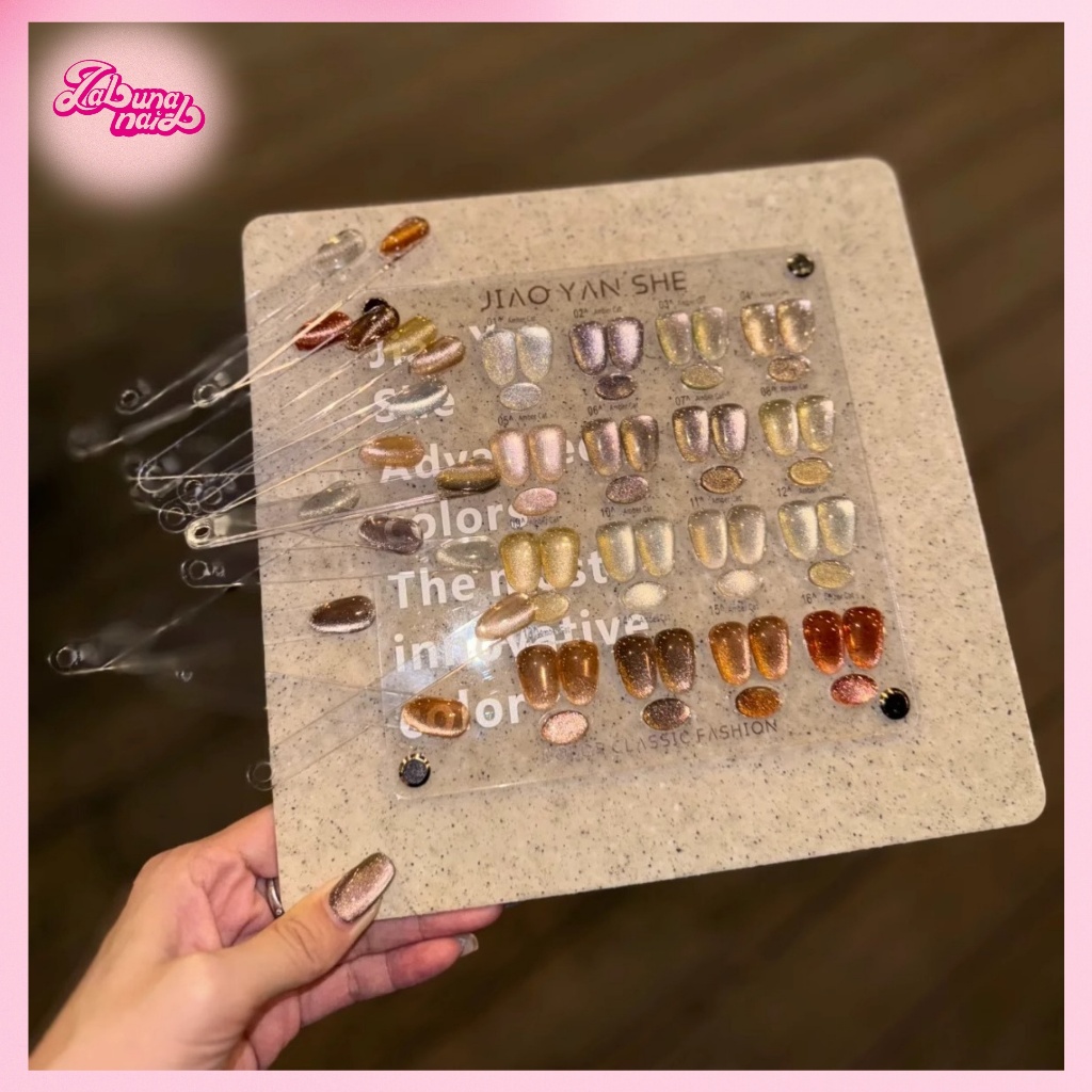 【พร้อมส่ง】JYS 16 สี ชุดยาทาเล็บเจลตาแมว คอลเลคชั่นสี Maillard ฟรีแผนภูมิสีสําเร็จรูป (JIAO YAN SHE)