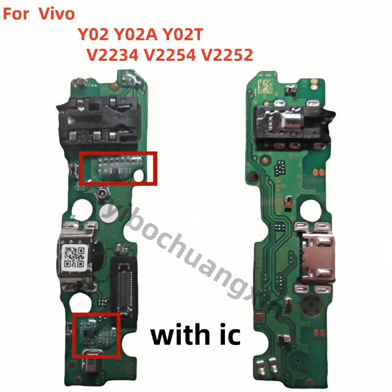 เหมาะสําหรับ VivoY02 Y02A Y02T V2234 V2254 V2252 ชาร์จ USB ขนาดเล็กพอร์ตอินเทอร์เฟซปลั๊กหางเชื่อมต่อบอร์ด B0VA