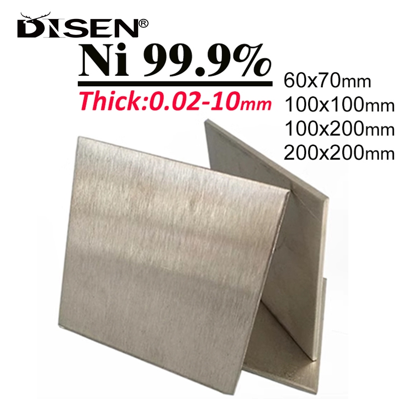 ความหนา 0.2-5 มม.Ni 99.9% แผ่นนิกเกิลบริสุทธิ์สูงElectroplatingแผ่นนิกเกิลนิกเกิลAnode 60x70 มม.-100x200 มม.