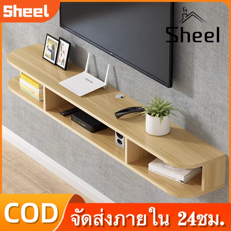 120-140cm ขาตั้งทีวี ของตกแต่งเฟอร์นิเจอร์ติดผนังของเป็นต้องเจาะผนัง