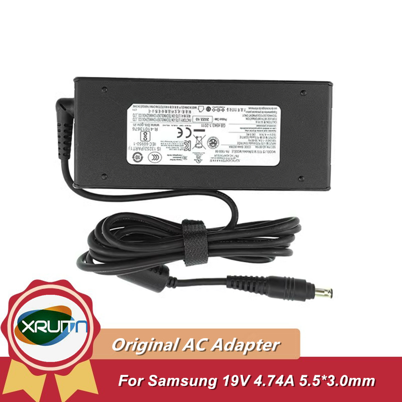 90W แล็ปท็อปชาร์จ AC อะแดปเตอร์สําหรับ Samsung R453 R439 Q460 Q470 AD-9019S A10-090P1A 19V 4.74A 5.5