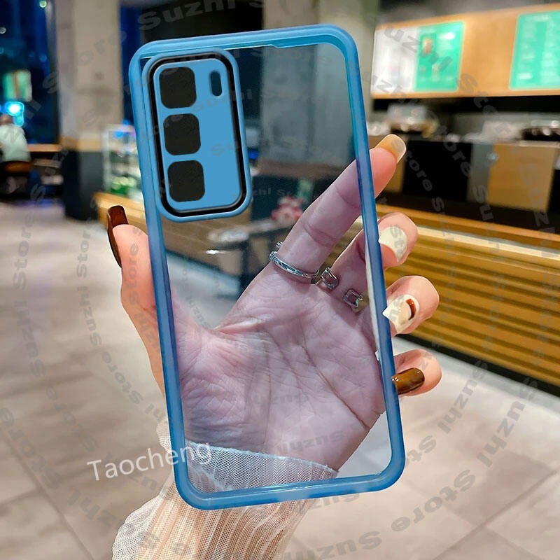 ซิลิโคนนุ่มtpuเคสโทรศัพท์สําหรับinfinix Hot 50 Pro + Plus Hot50Pro + 5G 2024 แฟชั่นสีทึบคู่รุ่นกันกระแทกป้องกันปกหลัง