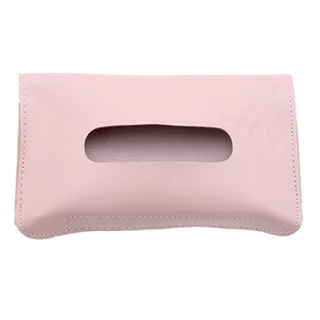 1 Pc PU หนังรถ Sun Visor กระดาษทิชชูแบบพกพากล่องเก็บกระดาษทิชชูแขวนหน้ากากเก็บกระเป๋า