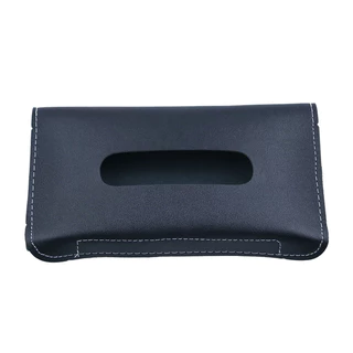 1 Pc PU หนังรถ Sun Visor กระดาษทิชชูแบบพกพากล่องเก็บกระดาษทิชชูแขวนหน้ากากเก็บกระเป๋า