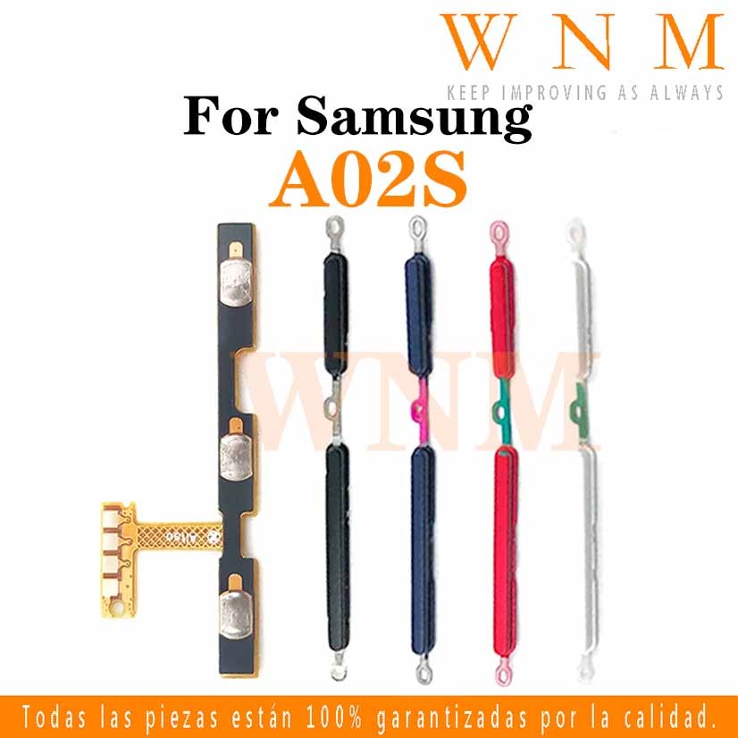 สําหรับ Samsung Galaxy A02S A025 A025F ปุ่ม Flex บน/ปิดปุ่มสวิทช์ด้านข้าง Key Volume Up Down Flex สายโทรศัพท์มือถือ Part