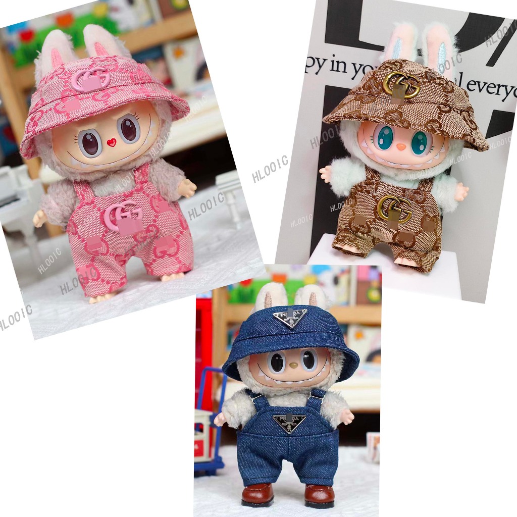 เสื้อผ้าตุ๊กตาสําหรับ 15 ซม. 17 ซม. Labubu V1 V2 V3 Labubu lilltle milan มีที่นั่ง macaron กางเกงแขวนตุ๊กตาอุปกรณ์เสริม - รูปที่ 2