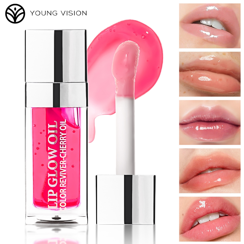 YOUNG VISION น้ำมันบำรุงริมฝีปากและโลชั่นปาก สีห้าแบบวาซ์ลิปมีส่วนหมุนวา บำรุงความชุ่มชื้นและช่วยบำรุงริมฝีปากให้บวม