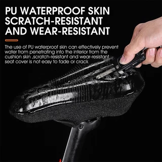 【พร้อมส่งจากกรุงเทพ】WEST BIKING GEL ซิลิโคนเหลว อานที่นั่งจักรยาน กันน้ํา หนัง PU นุ่ม หนา ฟองน้ํากันลื่น จักรยานเสือหมอบ เบาะขี่จักรยาน