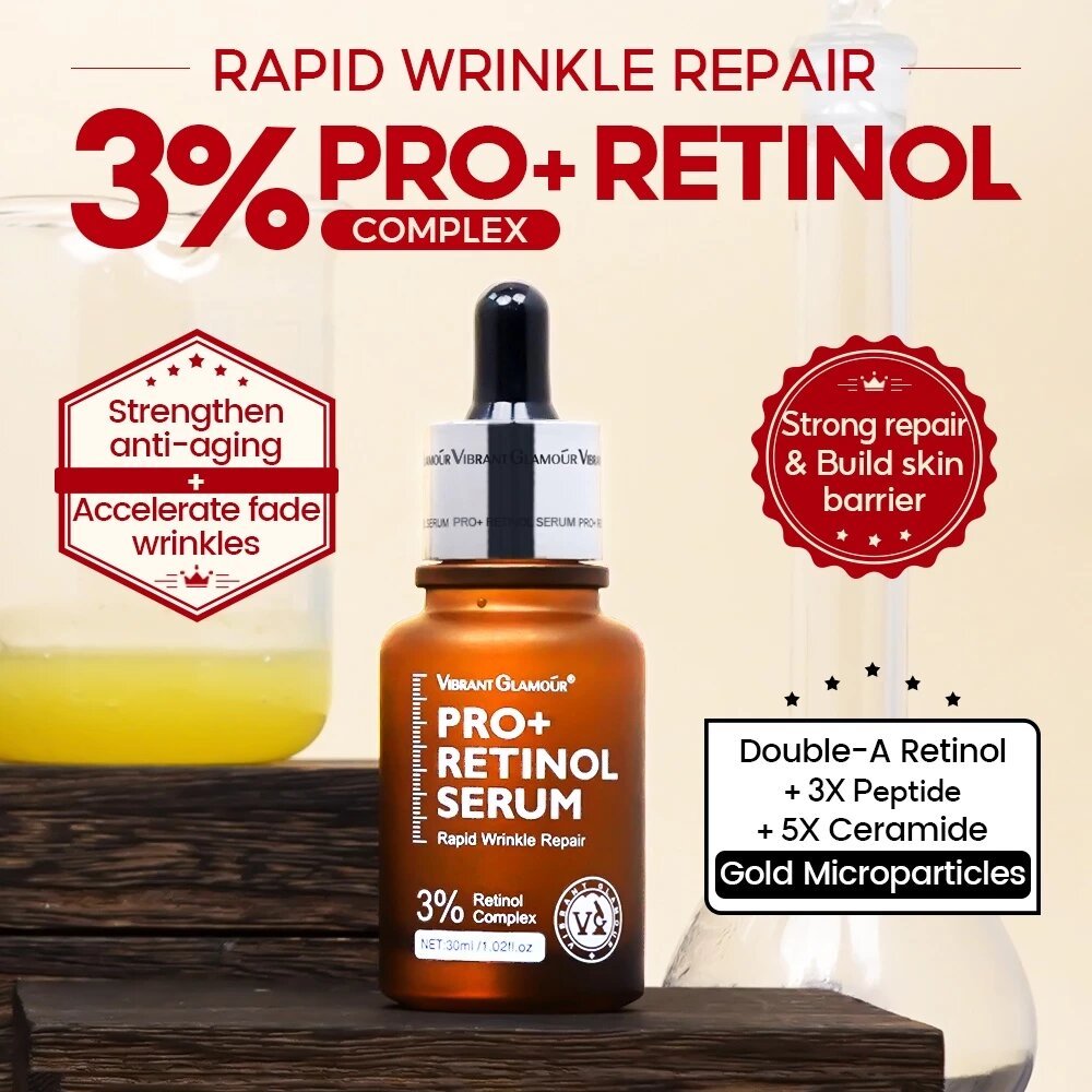 Vibrant Glamour PRO+ 3% Retinol Facial Serum Lifting Facial 30ml
