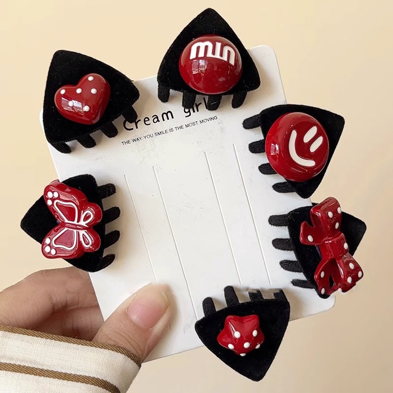 เกาหลีแฟชั่นหูแมวรูปตัวอักษรสีแดงกิ๊บติดผมหญิงอินนักเรียนน่ารักของขวัญปีใหม่ - รูปที่ 7