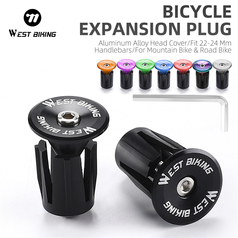 WEST BIKING อุปกรณ์แฮนด์มือจับอะลูมิเนียม ทรงโค้ง สําหรับรถจักรยานเสือภูเขา