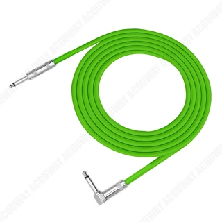 ACOUWAY กีตาร์สายลดเสียงรบกวนสายไฟมุมขวาตรงสําหรับกีตาร์ไฟฟ้าเบสไมค์แอมป์